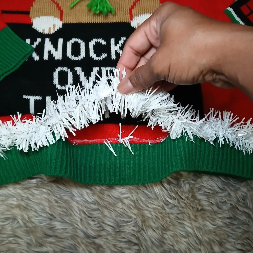No‎ Boundaries Ugly Christmas Sweater Women’s M (8-10) Grumpy Cat Mugshot